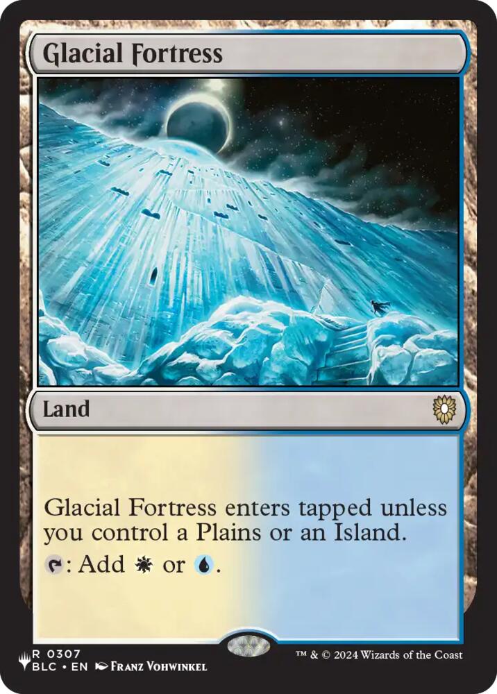 Glacial Fortress 307 card from The List Reprints