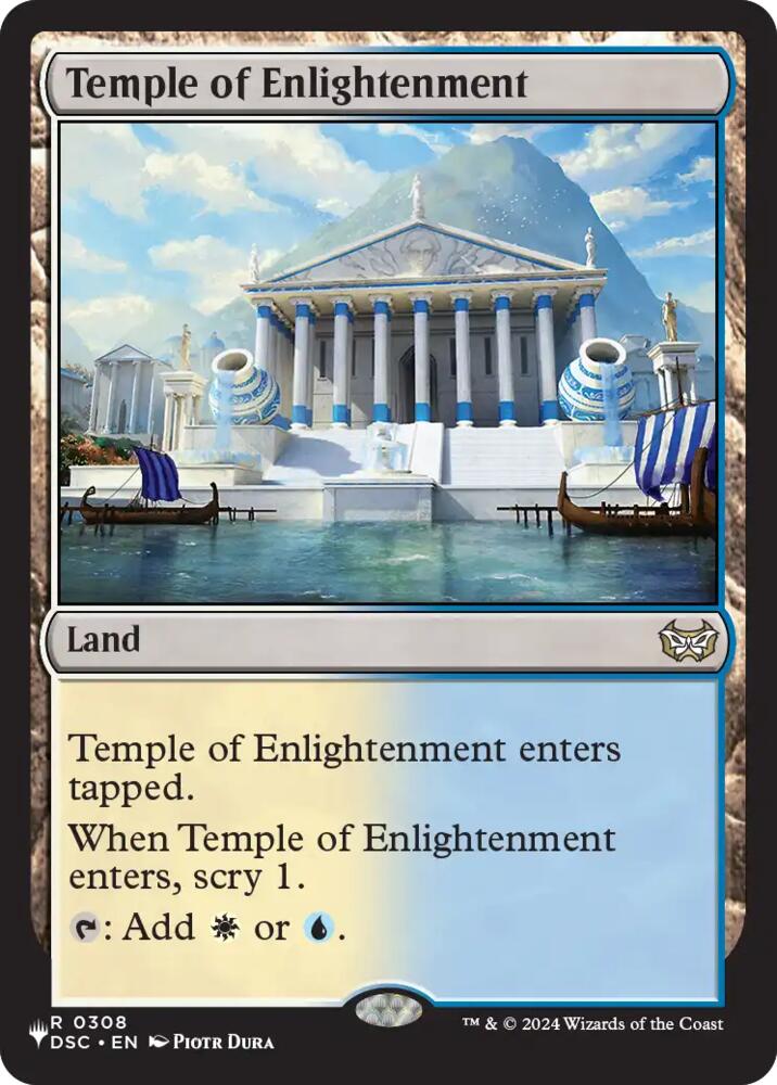 Temple of Enlightenment 308 card from The List Reprints
