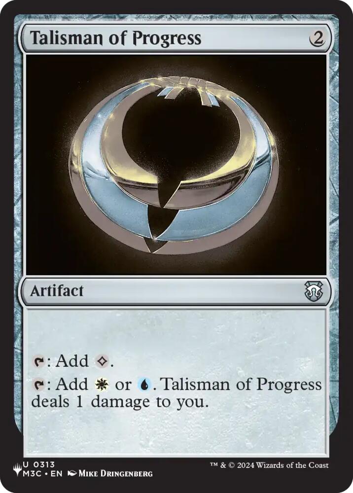 Talisman of Progress 313 card from The List Reprints