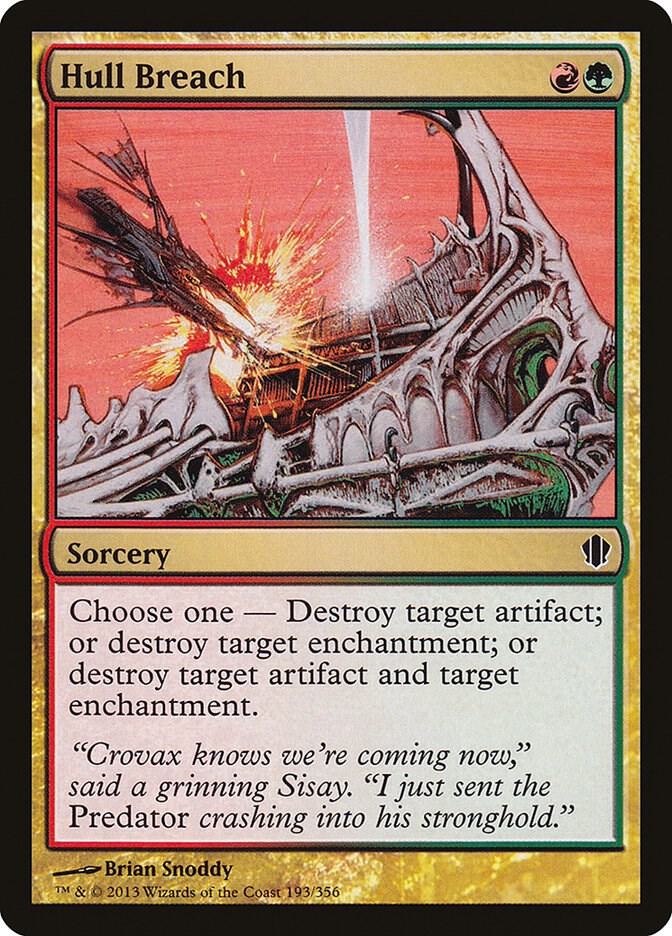 Hull Breach 193 card from Commander 2013