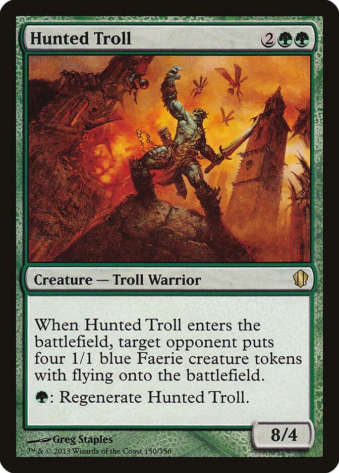 Hunted Troll 150 card from Commander 2013
