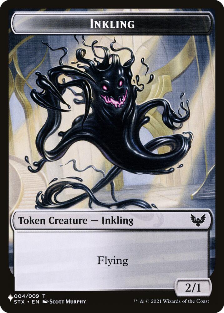 Inkling // Treasure Double-Sided Token 4 // 17 card from The List Reprints