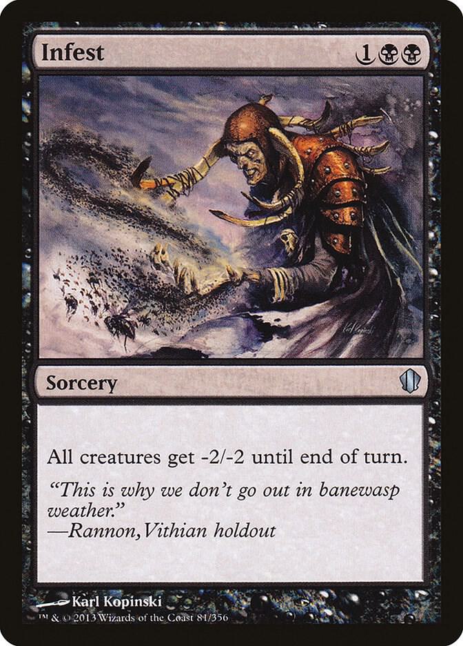 Infest 81 card from Commander 2013