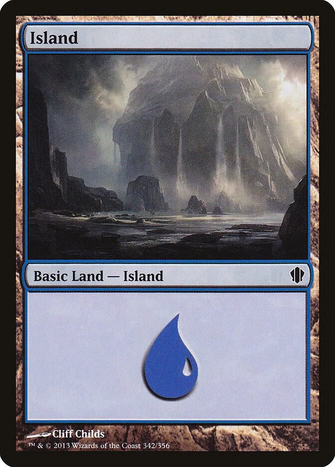 Island 342 card from Commander 2013