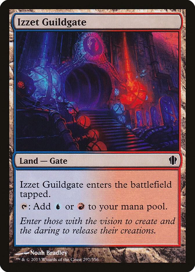 Izzet Guildgate 297 card from Commander 2013