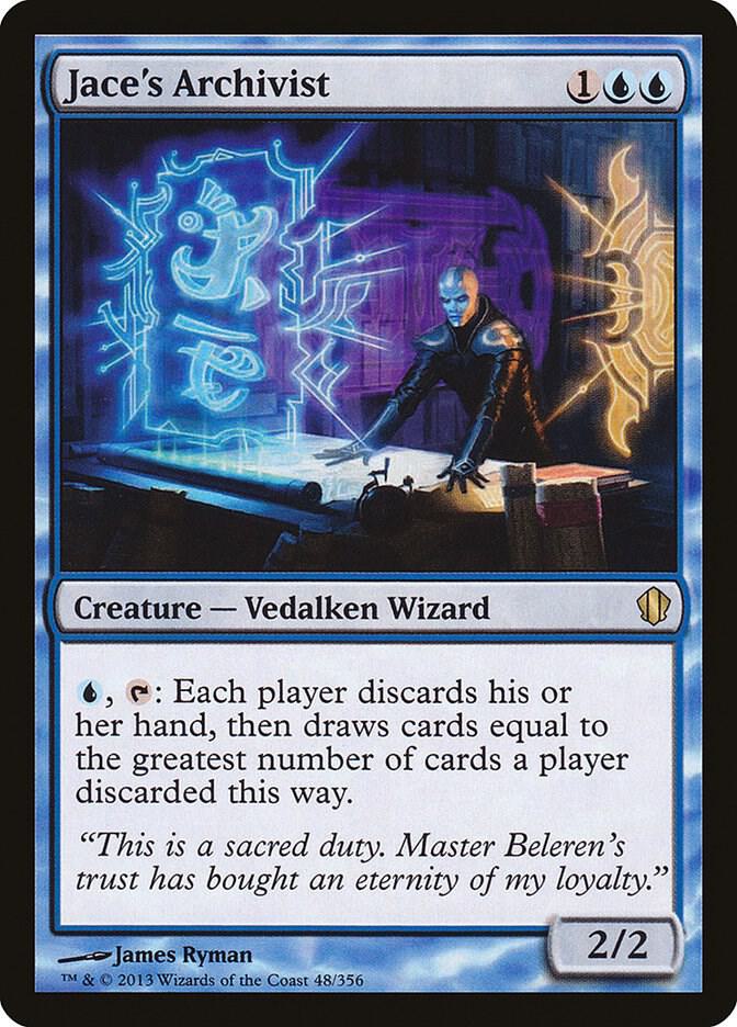 Jace's Archivist 48 card from Commander 2013