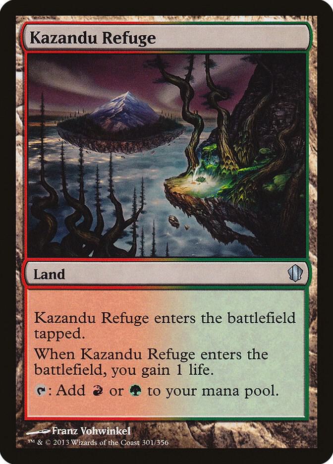 Kazandu Refuge 301 card from Commander 2013