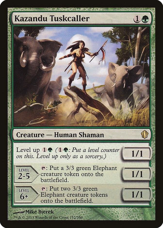 Kazandu Tuskcaller 152 card from Commander 2013