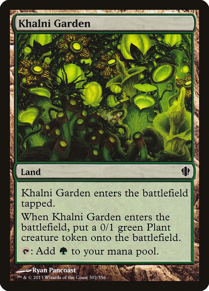 Khalni Garden 302 card from Commander 2013