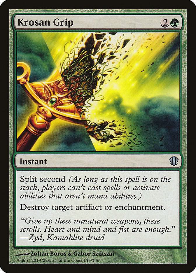 Krosan Grip 153 card from Commander 2013