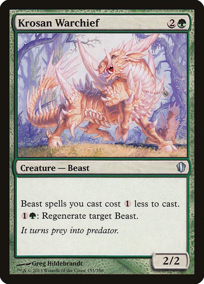 Krosan Warchief 155 card from Commander 2013