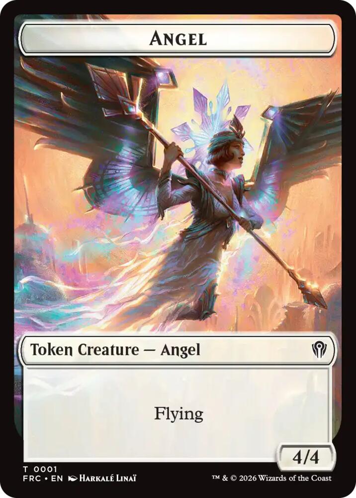 Angel // Myr Double-Sided Token 1 // 15 card from Commander: Reality Fracture