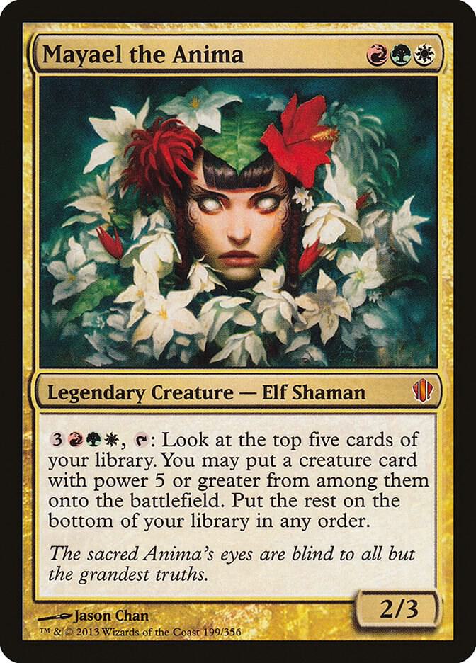 Mayael the Anima 199 card from Commander 2013