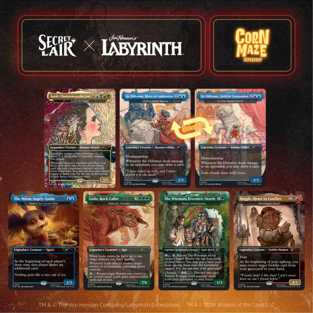 Secret Lair Drop: Secret Lair x Jim Henson's Labyrinth: Should You Need Us - Non-Foil Edition sealed product from Secret Lair Drop Series