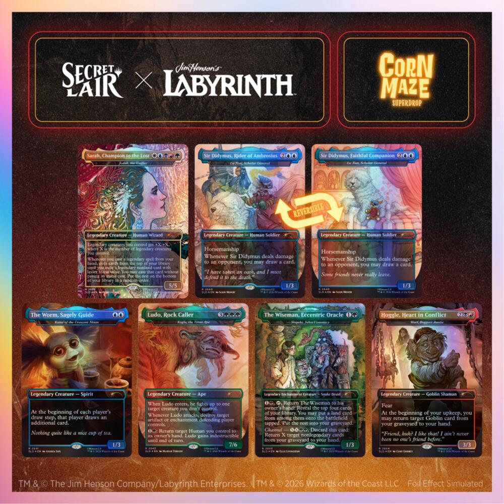 Secret Lair Drop: Secret Lair x Jim Henson's Labyrinth: Should You Need Us - Traditional Foil Edition sealed product from Secret Lair Drop Series