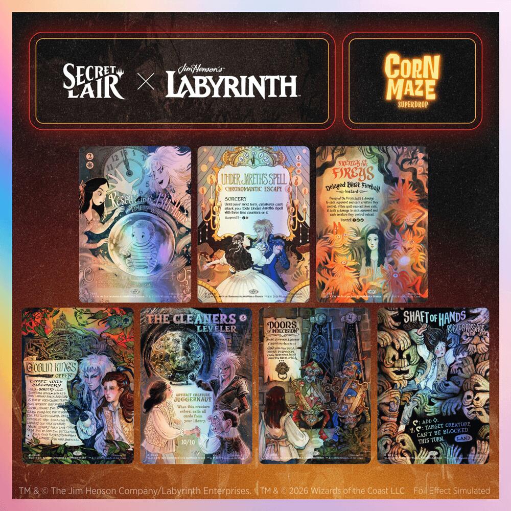 Secret Lair Drop: Secret Lair x Jim Henson's Labyrinth: Through the Labyrinth - Traditional Foil Edition sealed product from Secret Lair Drop Series