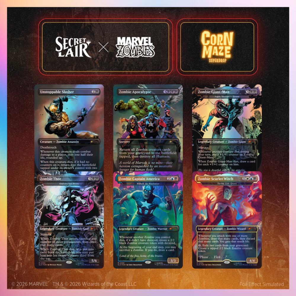 Secret Lair Drop: Secret Lair x Marvel: Zombies - Traditional Foil Edition sealed product from Secret Lair Drop Series