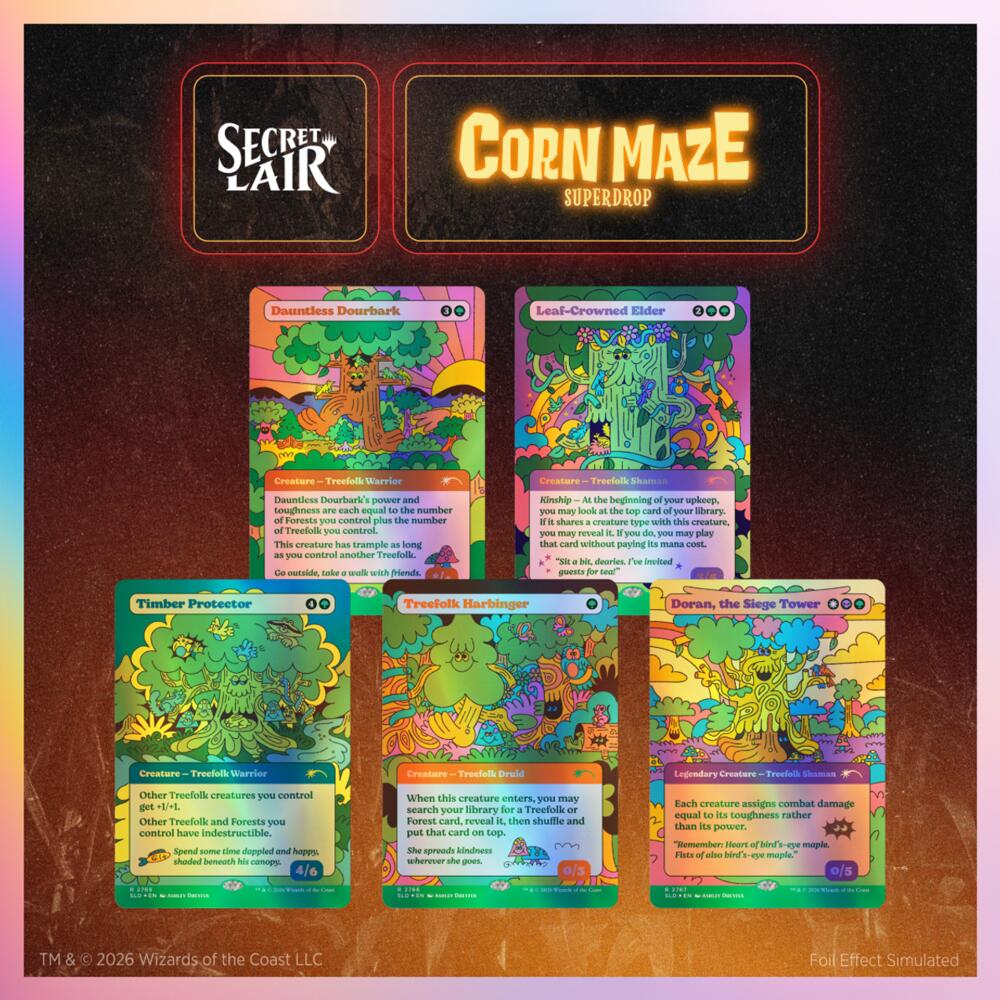 Secret Lair Drop: Peace, Love, & Treefolk - Traditional Foil Edition sealed product from Secret Lair Drop Series