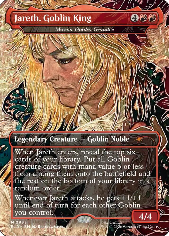 Jareth, Goblin King - Muxus, Goblin Grandee 2833 card from Secret Lair Drop Series