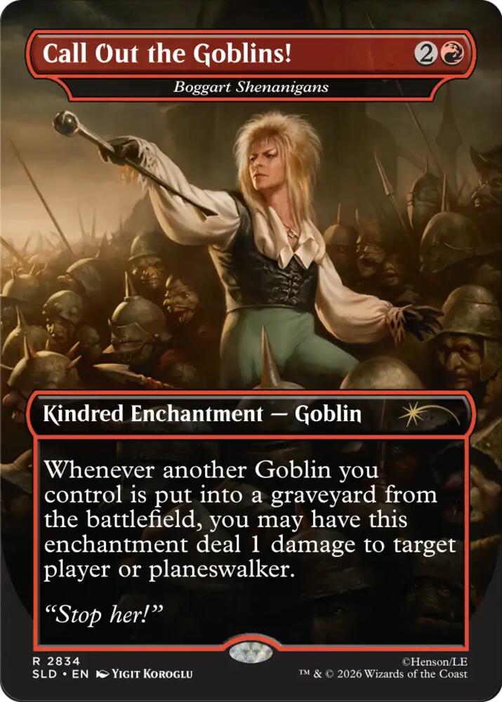 Call Out the Goblins! - Boggart Shenanigans 2834 card from Secret Lair Drop Series