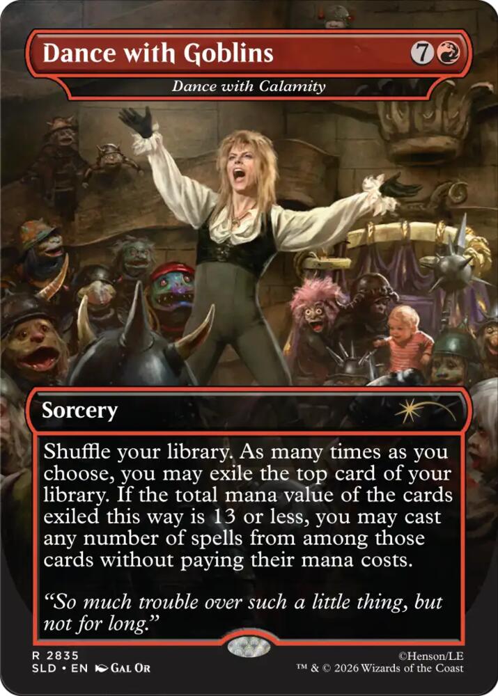 Dance with Goblins - Dance with Calamity 2835 card from Secret Lair Drop Series