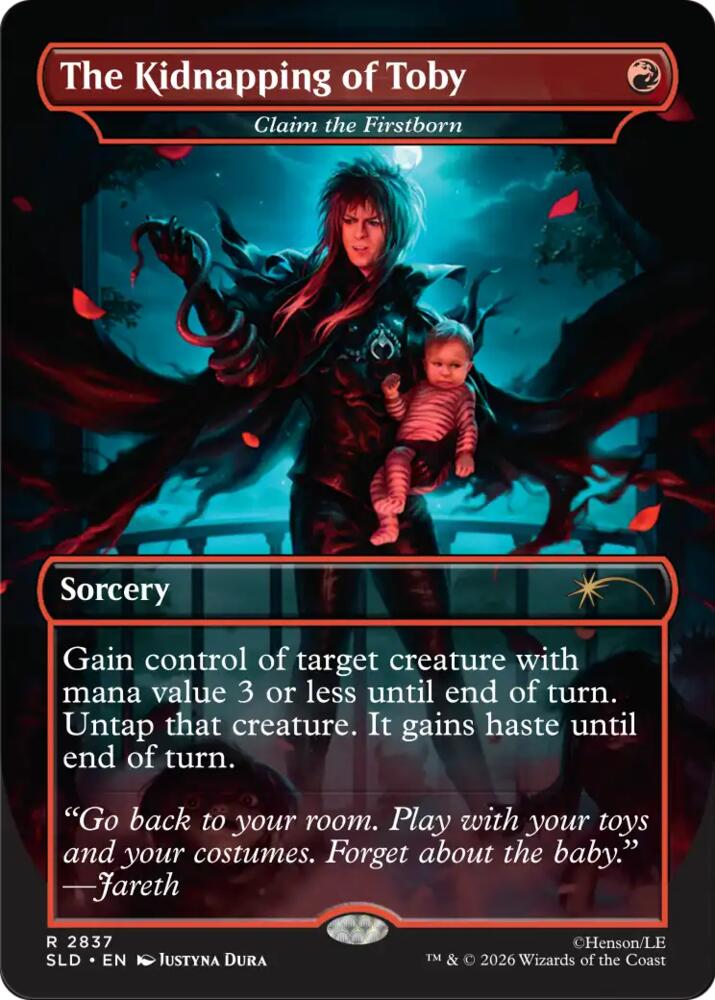 The Kidnapping of Toby - Claim the Firstborn 2837 card from Secret Lair Drop Series