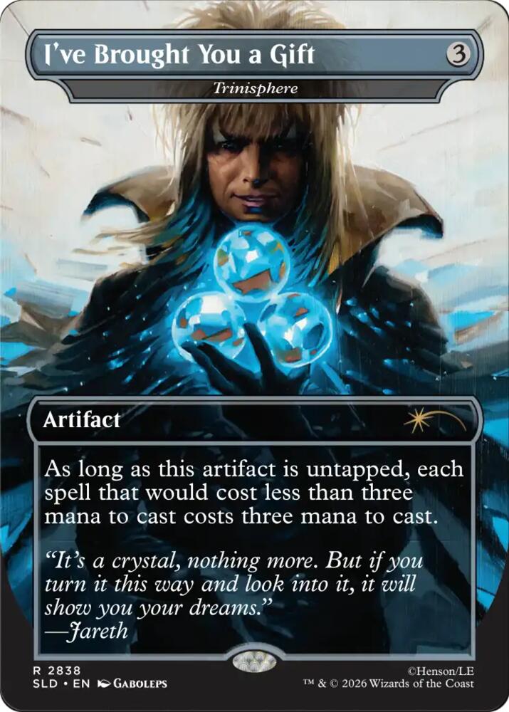 I've Brought You a Gift - Trinisphere 2838 card from Secret Lair Drop Series