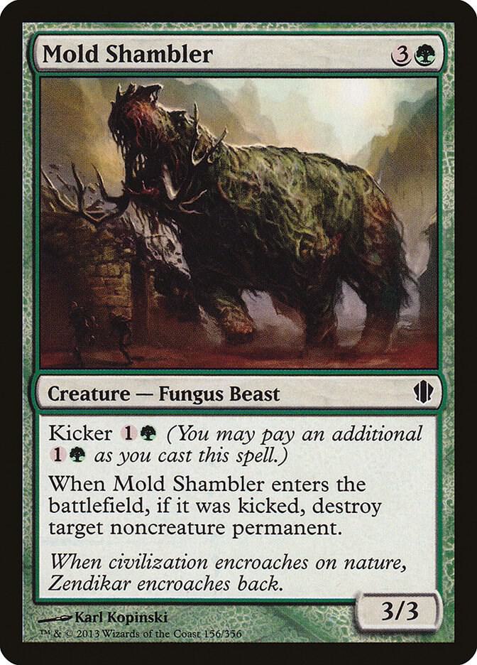 Mold Shambler 156 card from Commander 2013