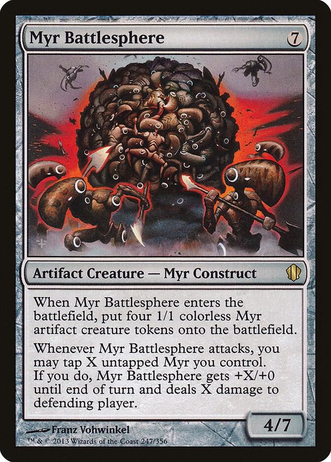 Myr Battlesphere 247 card from Commander 2013