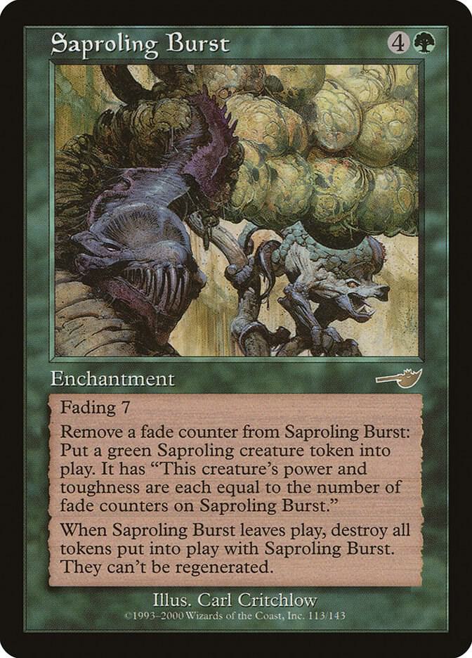 Saproling Burst 113 card from Nemesis