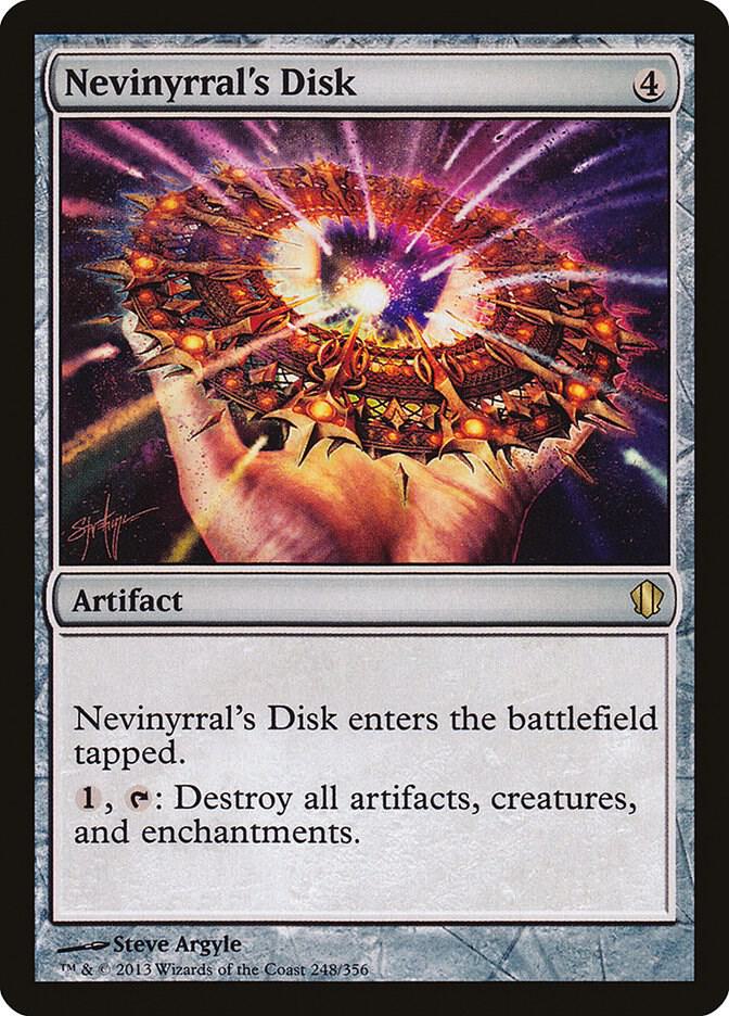 Nevinyrral's Disk 248 card from Commander 2013