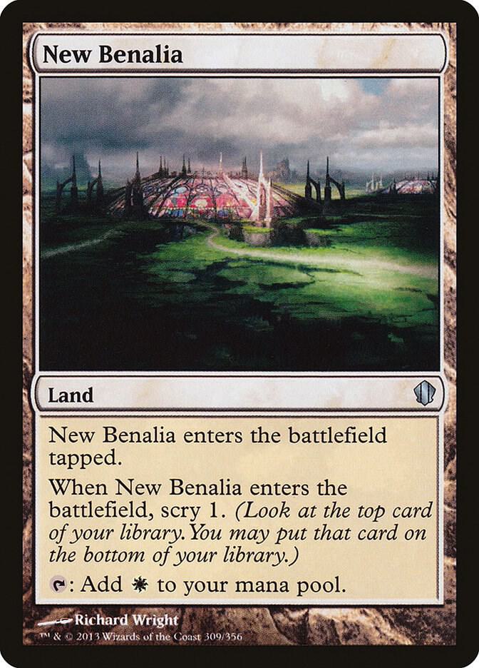 New Benalia 309 card from Commander 2013