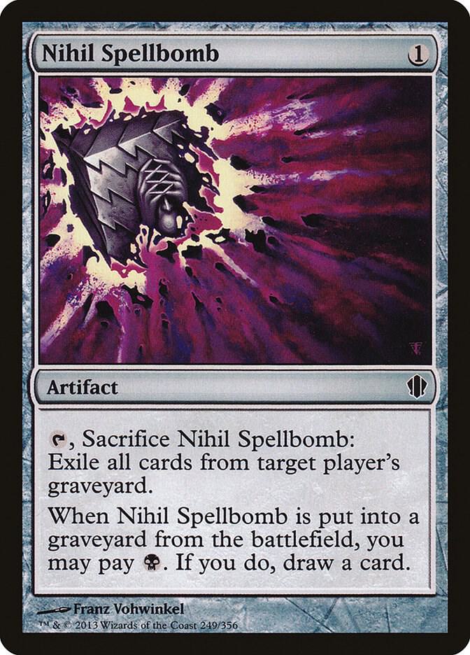 Nihil Spellbomb 249 card from Commander 2013