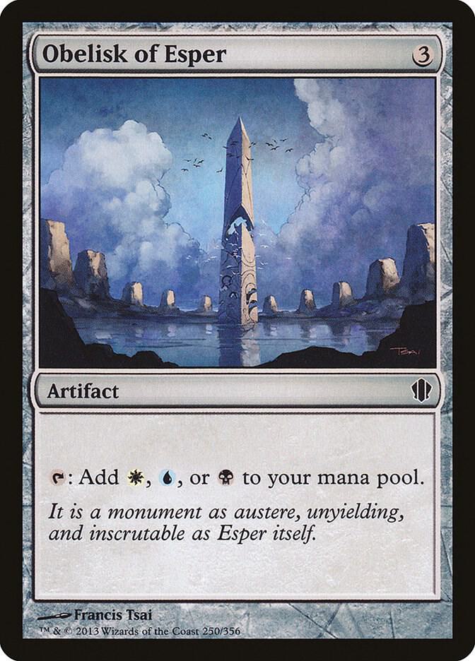 Obelisk of Esper 250 card from Commander 2013