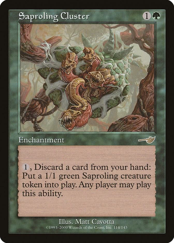 Saproling Cluster 114 card from Nemesis