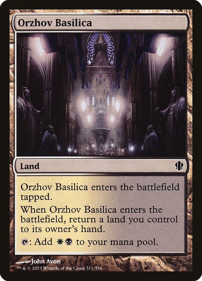Orzhov Basilica 311 card from Commander 2013