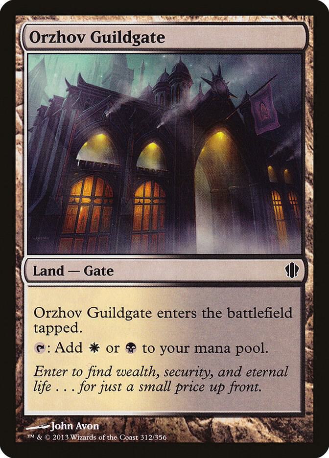 Orzhov Guildgate 312 card from Commander 2013