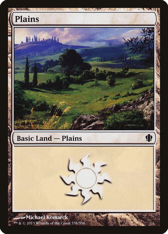 Plains 338 card from Commander 2013