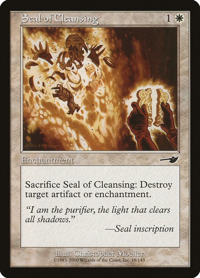 Seal of Cleansing 18 card from Nemesis
