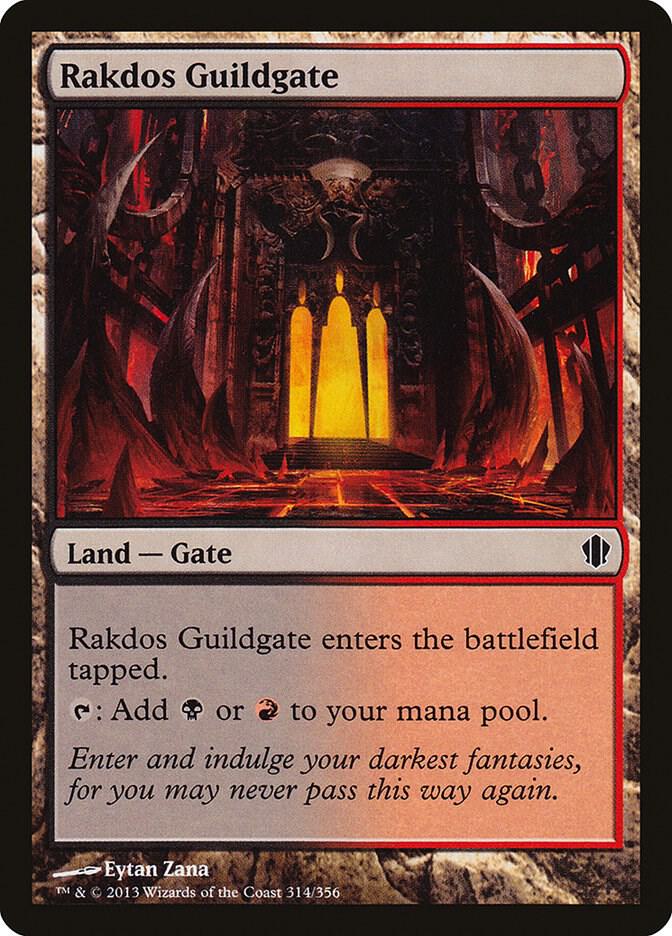 Rakdos Guildgate 314 card from Commander 2013