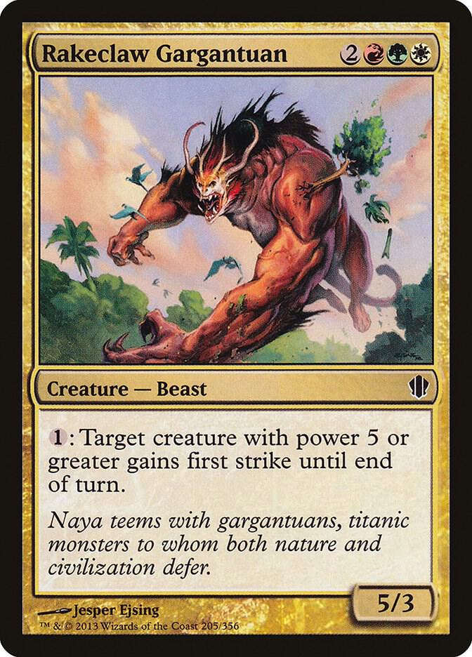 Rakeclaw Gargantuan 205 card from Commander 2013