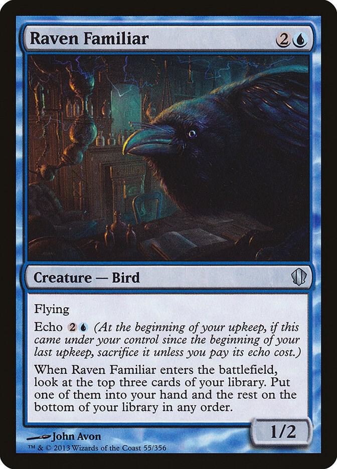 Raven Familiar 55 card from Commander 2013