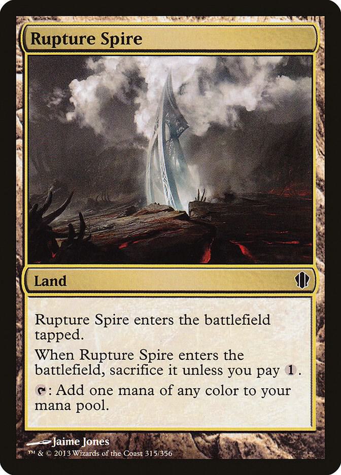 Rupture Spire 315 card from Commander 2013
