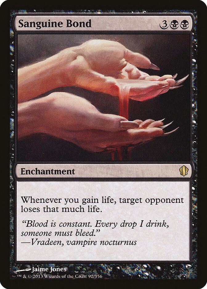 Sanguine Bond 92 card from Commander 2013