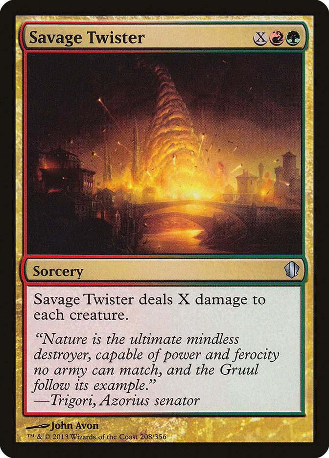 Savage Twister 208 card from Commander 2013