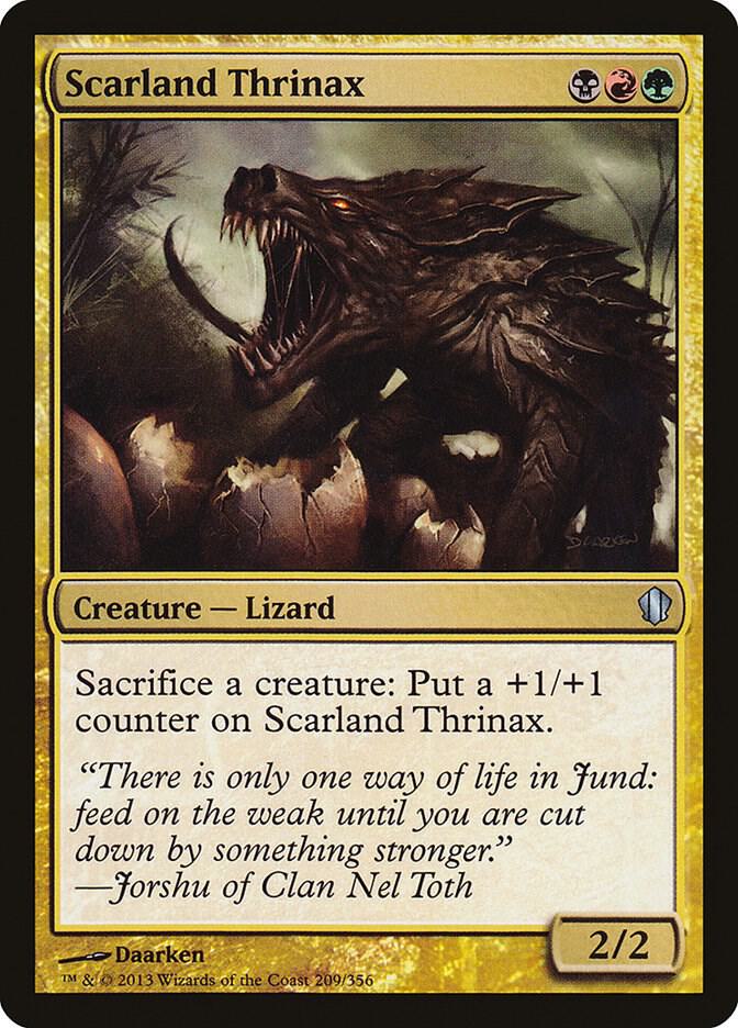 Scarland Thrinax 209 card from Commander 2013