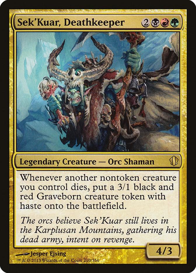 Sek'Kuar, Deathkeeper 210 card from Commander 2013