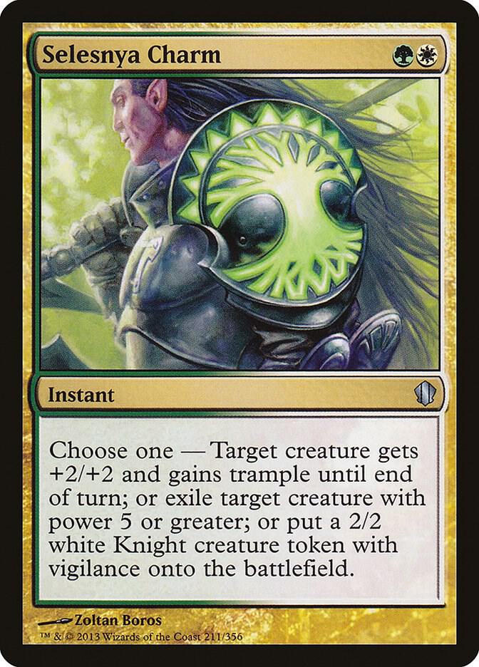Selesnya Charm 211 card from Commander 2013