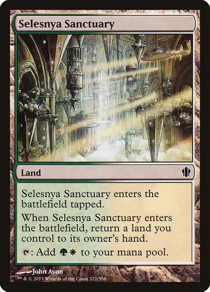 Selesnya Sanctuary 322 card from Commander 2013