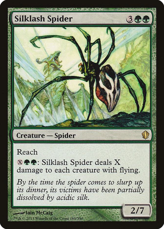 Silklash Spider 169 card from Commander 2013